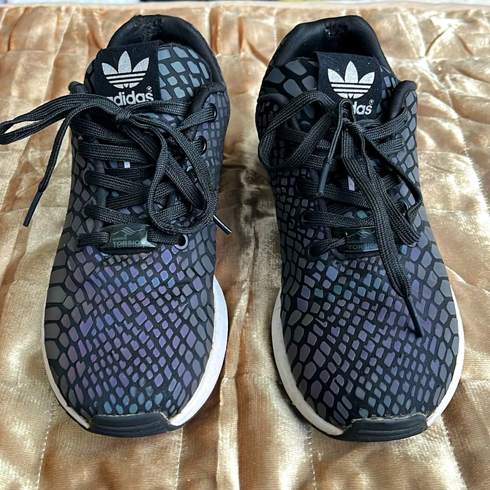 Adidas ZX Flux Xeno Reflective Iridescent Torsion Sneakers